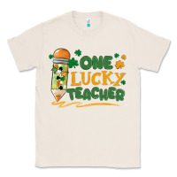 Natural one lucky teacher Classic Tee - MaliasSmallBusiness