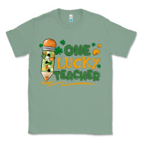 Sage one lucky teacher Classic Tee - MaliasSmallBusiness
