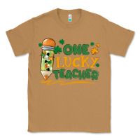 Toasted Coconut one lucky teacher Classic Tee - MaliasSmallBusiness