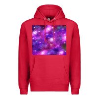 Cardinal colorful abstract galaxy black and purple Premium Hoodie - TumblerDesignByShophia