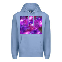 Colony Blue colorful abstract galaxy black and purple Premium Hoodie - TumblerDesignByShophia