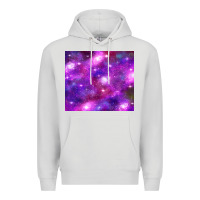 Dove Grey colorful abstract galaxy black and purple Premium Hoodie - TumblerDesignByShophia