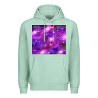 Seafoam colorful abstract galaxy black and purple Premium Hoodie - TumblerDesignByShophia