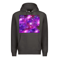Smoke colorful abstract galaxy black and purple Premium Hoodie - TumblerDesignByShophia