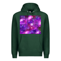 Sports Green colorful abstract galaxy black and purple Premium Hoodie - TumblerDesignByShophia