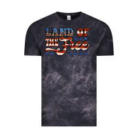 Cloud Black land of the free america Vintage Tee - Jasminsmagicworld