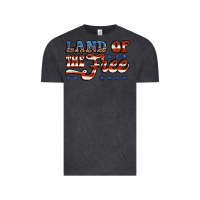 Vintage Black land of the free america Vintage Tee - Jasminsmagicworld