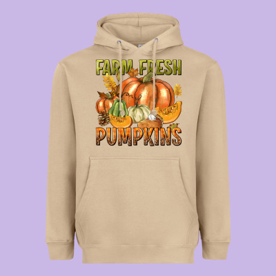 Farm Fresh Pumpkins Heavyweight Hoodie Designed By Texasbilliewilder