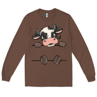 Chestnut custom cow Long Sleeve Tee - MaliasSmallBusiness