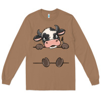 Toasted Coconut custom cow Long Sleeve Tee - MaliasSmallBusiness