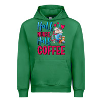 Emerald Half Nurse Half Coffee Urban Hoodie - FaDigitalArtStudio