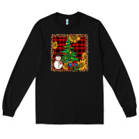 Black snowman trees coaster Long Sleeve Tee - JahusDesignShop