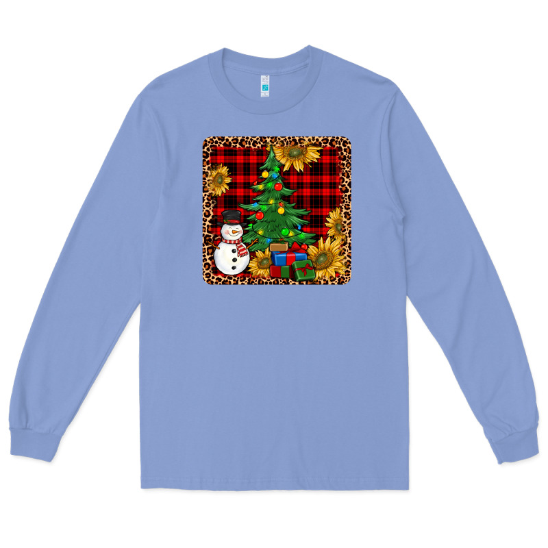 Snowman Trees Coaster Long Sleeve Tee by JahusDesignShop | Teevron