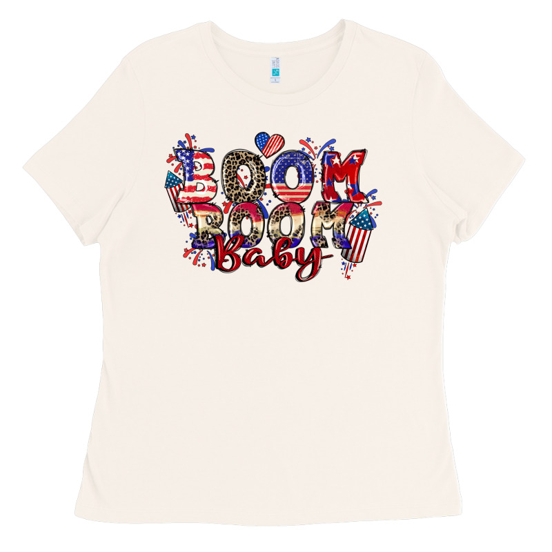 Boom Boom Baby 4th Of July Ladies Tee by CowGirlArtShop | Teevron