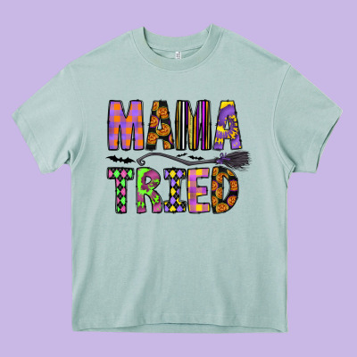 Mama Tried Heavy Core Tee Designed By Cowhidedigitalart