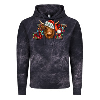Cloud Black joy christmas shaggy cow Vintage Hoodie - Jasminsmagicworld