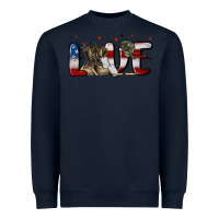 Navy love army Heavyweight Sweatshirt - MaliasSmallBusiness