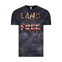 Cloud Black Land of the free America western pattern Vintage Tee - Jasminsmagicworld