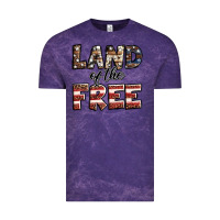Cloud Purple Land of the free America western pattern Vintage Tee - Jasminsmagicworld