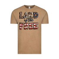 Vintage Coffee Land of the free America western pattern Vintage Tee - Jasminsmagicworld