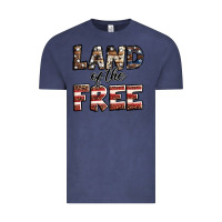 Vintage Denim Land of the free America western pattern Vintage Tee - Jasminsmagicworld