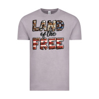Vintage Zinc Land of the free America western pattern Vintage Tee - Jasminsmagicworld