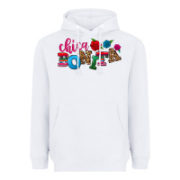 White Chica bonita Heavyweight Hoodie - NancyCooperArtShop