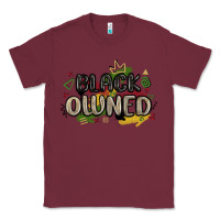 Burgundy black owned Classic Tee - MaliasSmallBusiness