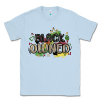 Dusty Blue black owned Classic Tee - MaliasSmallBusiness