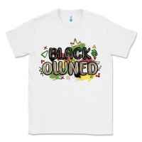 White black owned Classic Tee - MaliasSmallBusiness