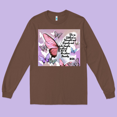 Bible Verse Long Sleeve Tee Designed By Maliassmallbusiness