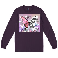 Plum bible verse Long Sleeve Tee - MaliasSmallBusiness