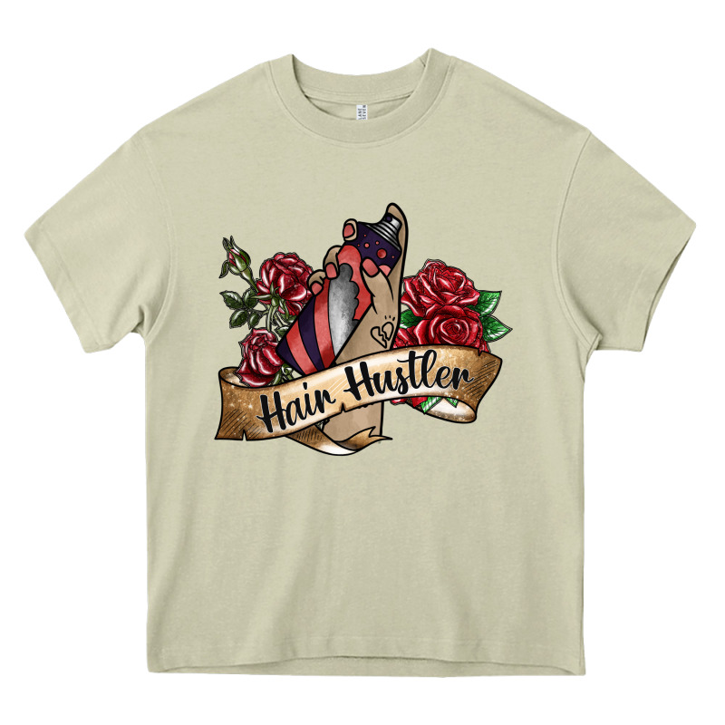 Hair Hustler Spray Heavy Core Tee by SublimationCraftShop | Teevron