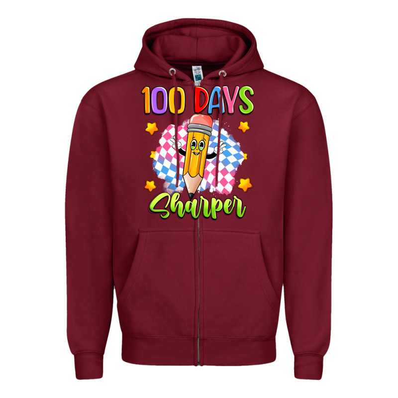 100 Days Sharper Zipper Hoodie by Artiststas | Teevron