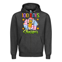 Charcoal Heather 100 days sharper Zipper Hoodie - Artiststas