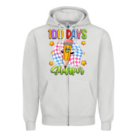 Dove Grey 100 days sharper Zipper Hoodie - Artiststas