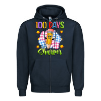 Navy 100 days sharper Zipper Hoodie - Artiststas