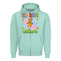 Seafoam 100 days sharper Zipper Hoodie - Artiststas