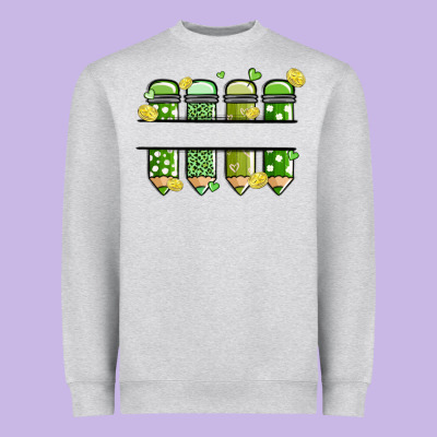 Patricks Day Pencils Heavyweight Sweatshirt Designed By Maliassmallbusiness