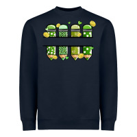 Navy patricks day pencils Heavyweight Sweatshirt - MaliasSmallBusiness