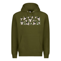 Army Green cute penguin Premium Hoodie - TumblerDesignByShophia
