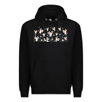 Black cute penguin Premium Hoodie - TumblerDesignByShophia