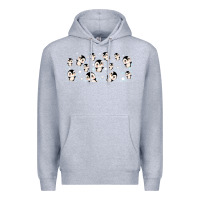 Heather Grey cute penguin Premium Hoodie - TumblerDesignByShophia