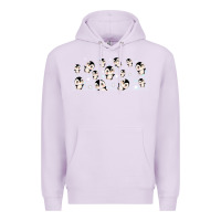 Lilac cute penguin Premium Hoodie - TumblerDesignByShophia