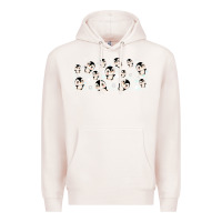 Pale Pink cute penguin Premium Hoodie - TumblerDesignByShophia