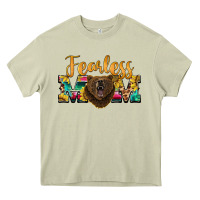 Mossy fearless mom bear Heavy Core Tee - BarkalooDesign