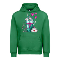 Emerald Nurse Frappe Urban Hoodie - FaDigitalArtStudio
