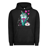 Pigment Black Nurse Frappe Urban Hoodie - FaDigitalArtStudio