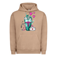 Pigment Burro Nurse Frappe Urban Hoodie - FaDigitalArtStudio