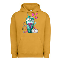 Pigment Peanut Butter Nurse Frappe Urban Hoodie - FaDigitalArtStudio